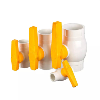 Клапан Pvc 1 дюйма шарикового клапана PVC дюйма 1/2 к 2 дюймов гидродобный
