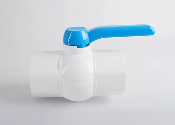 Ручка белого клапана поворота квартала Pvc пути шарикового клапана 1 трубы водопровода PVC пластиковая