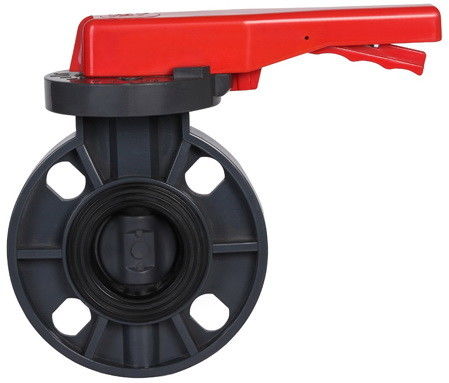 Чернота коррозионной устойчивости клапан-бабочки вафли Pvc RPP PVDF