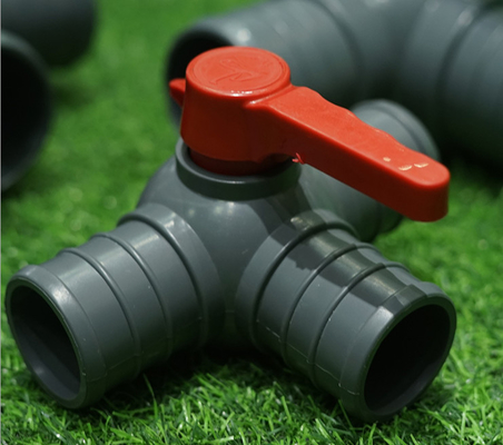 3 клапан пути Pvc 3 дюйма 40mm Pvc 1 шарикового клапана пути износоустойчивый