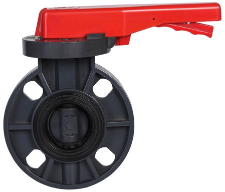 Чернота коррозионной устойчивости клапан-бабочки вафли Pvc RPP PVDF