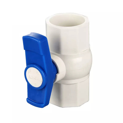 Компактный пневматический шариковый клапан Pvc шарикового клапана 3 UPVC восьмиугольный