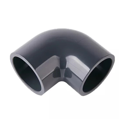 Черный PVC PN25 штуцеры трубы локтя 90 градусов пластиковые 20mm-110mm
