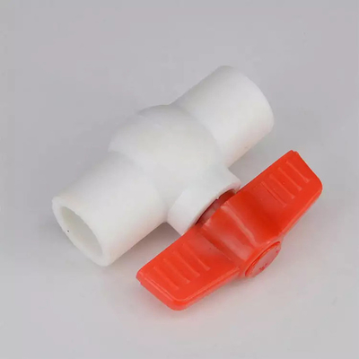Клапаны Hdpe клапана 63mm PPR пластиковые конические и ручка штуцеров оранжевая