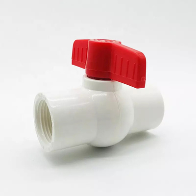 Химическая коррозия шарикового клапана PVC UPVC клапана дренажа 20mm коническая